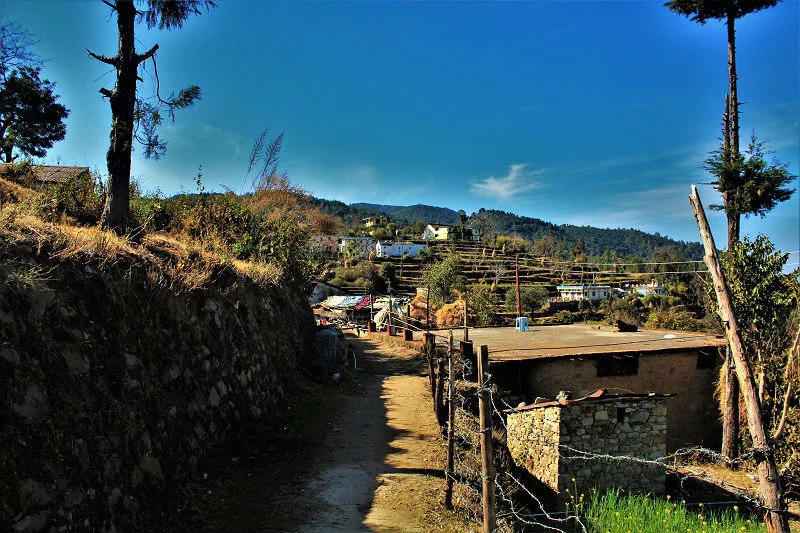 Kaccha road at Khirsu Uttrakhand